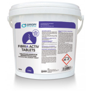 Lessive dsinfectante Fibria Active en tablette 5 kg