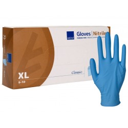 Gant en nitrile bleu non poudré taille XL
